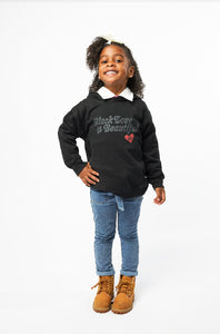 BLACK LOVE IS BEAUTIFUL Kids Printed Hoodie